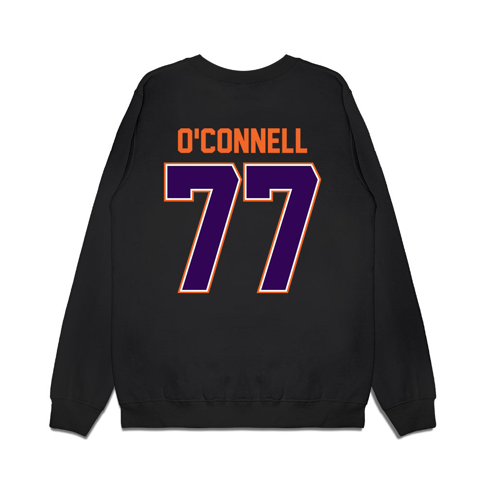 Clemson - NCAA Football : Ronan O'Connell - Vintage Helmet Premium Crewneck Sweatshirt-1