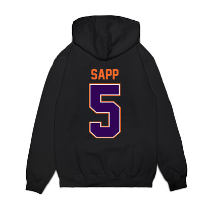 Clemson - NCAA Football : Josh Sapp - Vintage Helmet Premium Hooded Sweatshirt-1