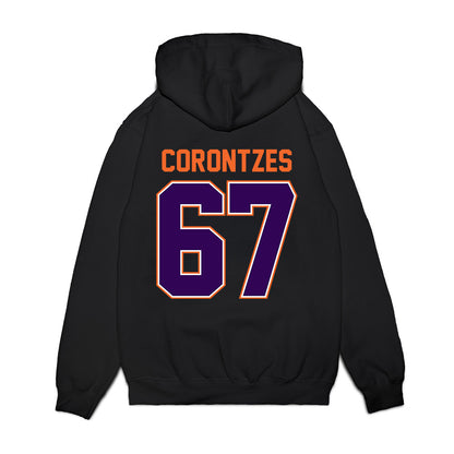 Clemson - NCAA Football : Seth Corontzes - Vintage Helmet Premium Hooded Sweatshirt-1