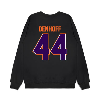 Clemson - NCAA Football : Cade Denhoff - Vintage Helmet Premium Crewneck Sweatshirt-1