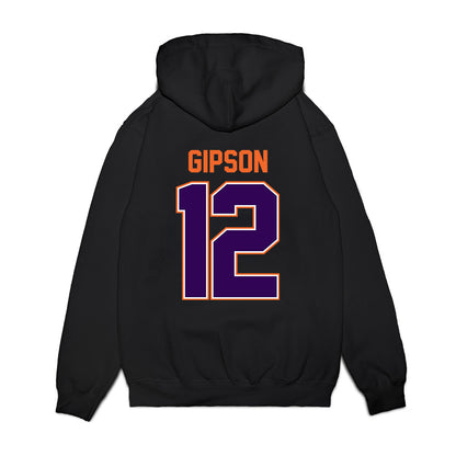 Clemson - NCAA Football : Corian Gipson - Vintage Helmet Premium Hooded Sweatshirt-1