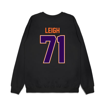 Clemson - NCAA Football : Tristan Leigh - Vintage Helmet Premium Crewneck Sweatshirt-1