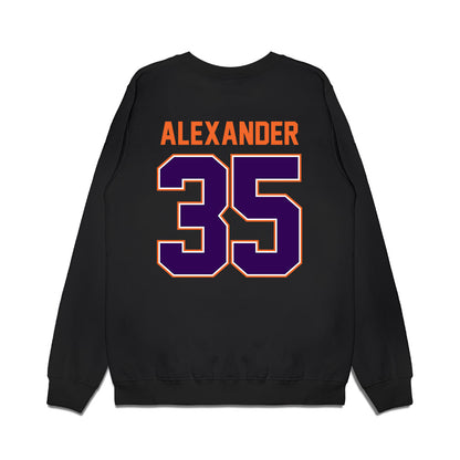 Clemson - NCAA Football : Jeremiah Alexander - Vintage Helmet Premium Crewneck Sweatshirt-1