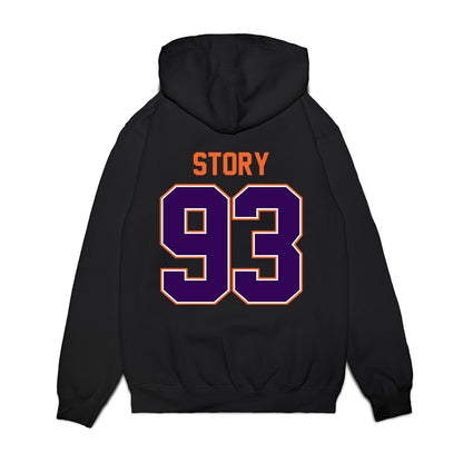 Clemson - NCAA Football : Caden Story - Vintage Helmet Premium Hooded Sweatshirt-1