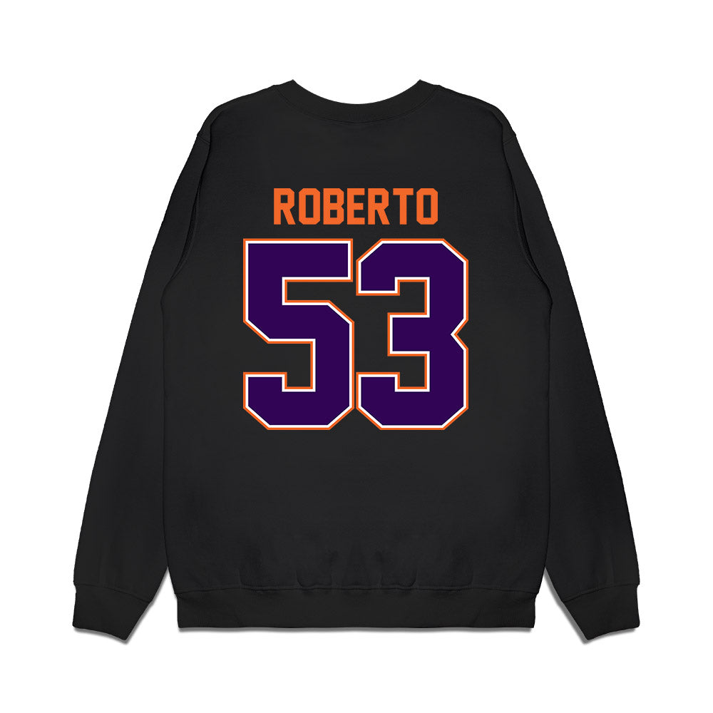 Clemson - NCAA Football : Joseph Roberto - Vintage Helmet Premium Crewneck Sweatshirt-1