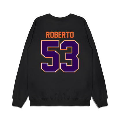 Clemson - NCAA Football : Joseph Roberto - Vintage Helmet Premium Crewneck Sweatshirt-1