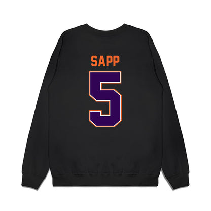 Clemson - NCAA Football : Josh Sapp - Vintage Helmet Premium Crewneck Sweatshirt-1