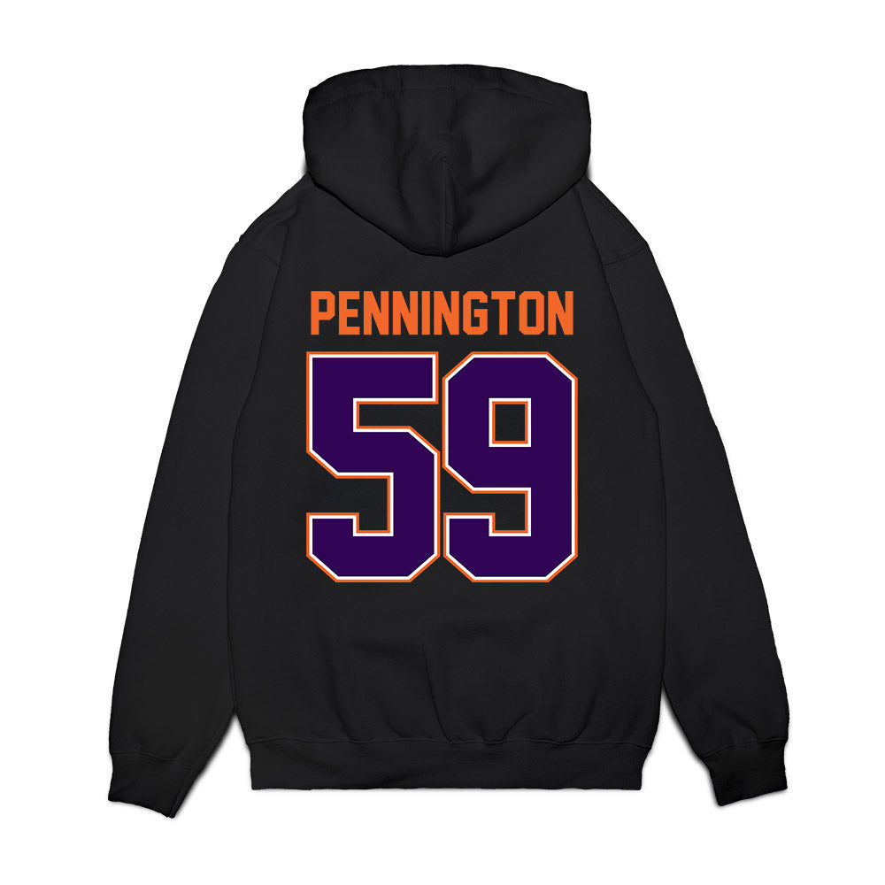 Clemson - NCAA Football : Dietrick Pennington - Vintage Helmet Premium Hooded Sweatshirt-1