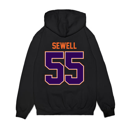 Clemson - NCAA Football : Harris Sewell - Vintage Helmet Premium Hooded Sweatshirt-1
