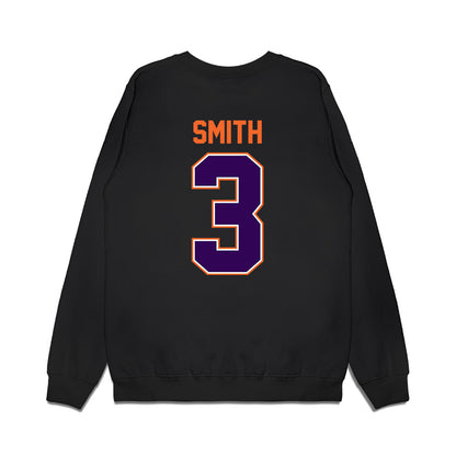 Clemson - NCAA Football : Tristan Smith - Vintage Helmet Premium Crewneck Sweatshirt-1