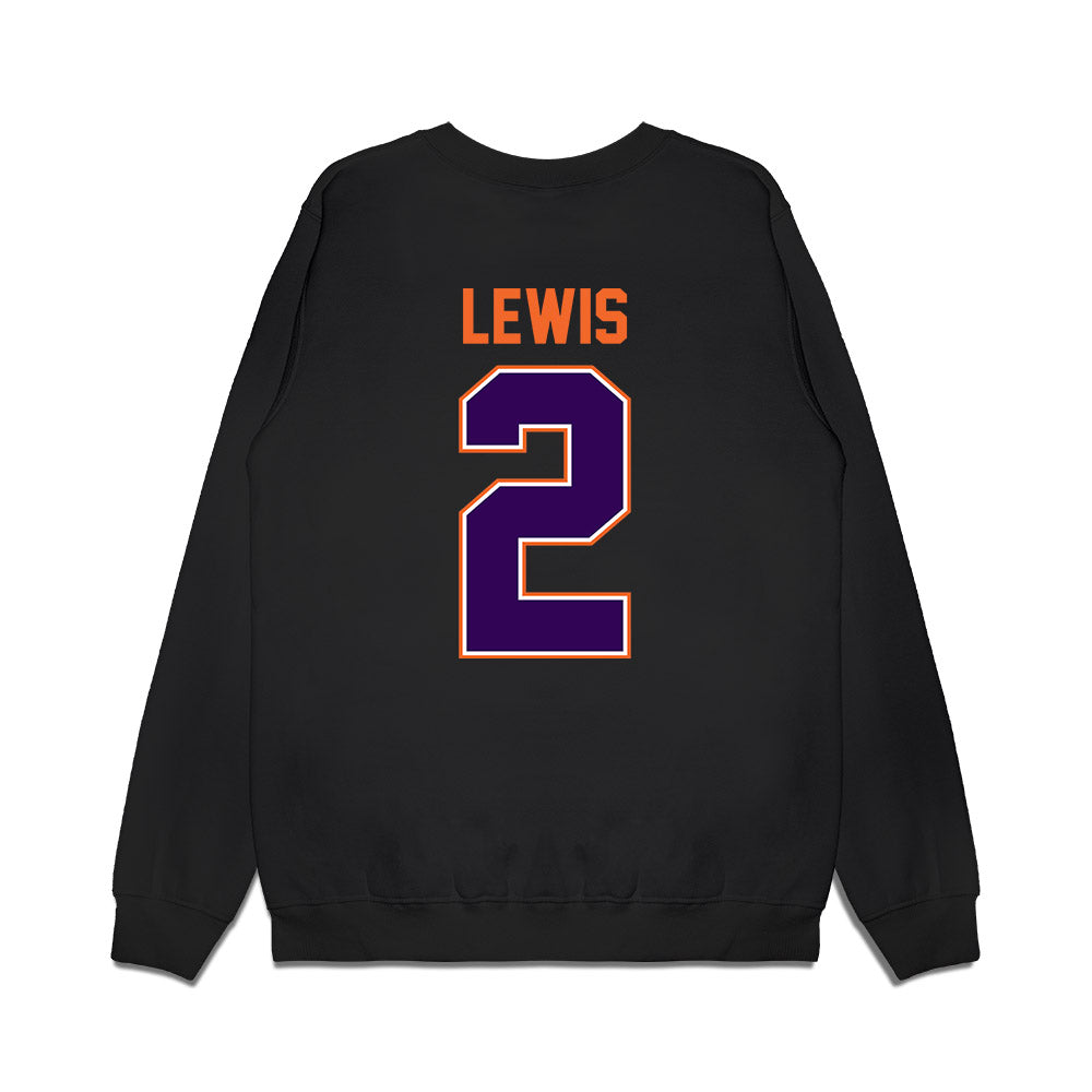 Clemson - NCAA Football : Shelton Lewis - Vintage Helmet Premium Crewneck Sweatshirt-1