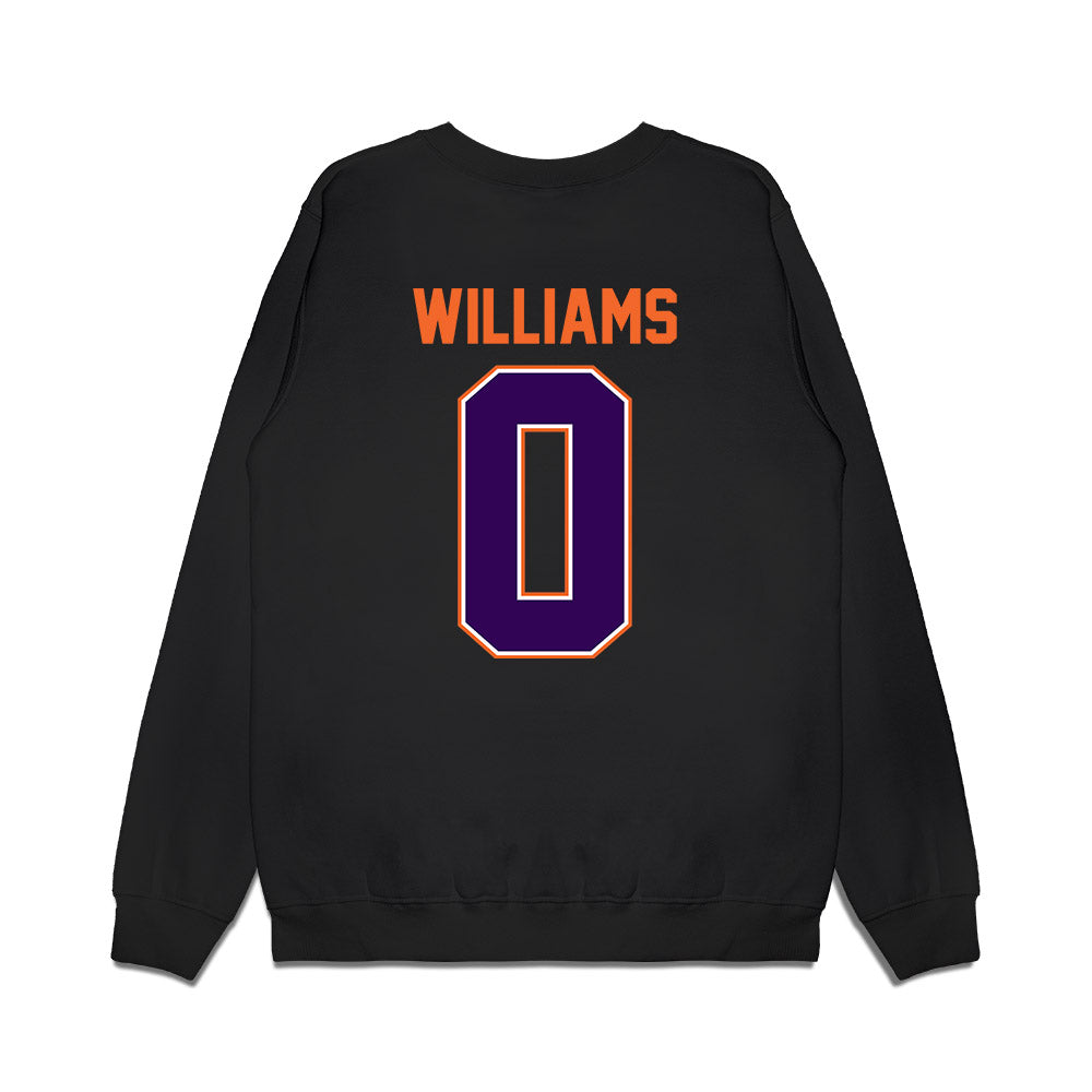 Clemson - NCAA Football : Antonio Williams - Vintage Helmet Premium Crewneck Sweatshirt-1