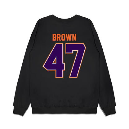 Clemson - NCAA Football : Sammy Brown - Vintage Helmet Premium Crewneck Sweatshirt-1