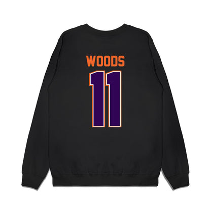 Clemson - NCAA Football : Peter Woods - Vintage Helmet Premium Crewneck Sweatshirt-1