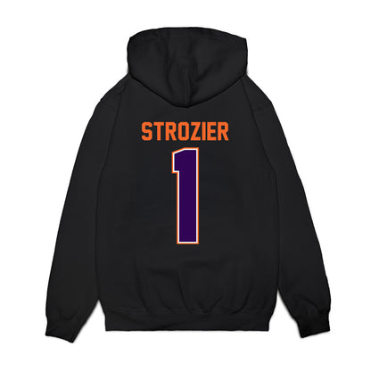 Clemson - NCAA Football : Branden Strozier - Vintage Helmet Premium Hooded Sweatshirt-1