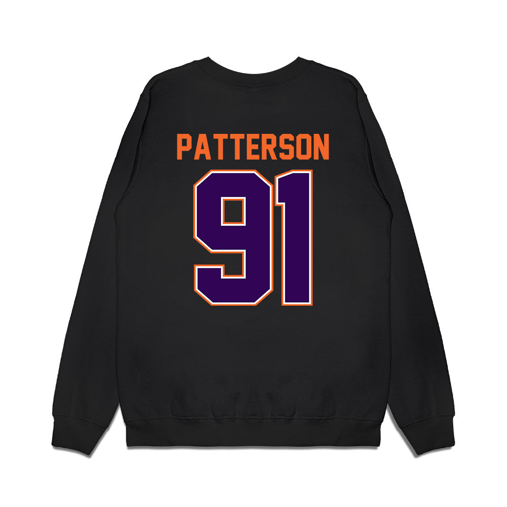 Clemson - NCAA Football : Zaire Patterson - Vintage Helmet Premium Crewneck Sweatshirt-1