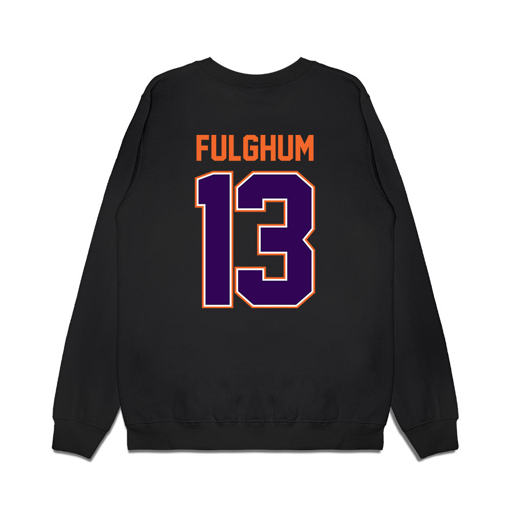 Clemson - NCAA Football : Parker Fulghum - Vintage Helmet Premium Crewneck Sweatshirt-1