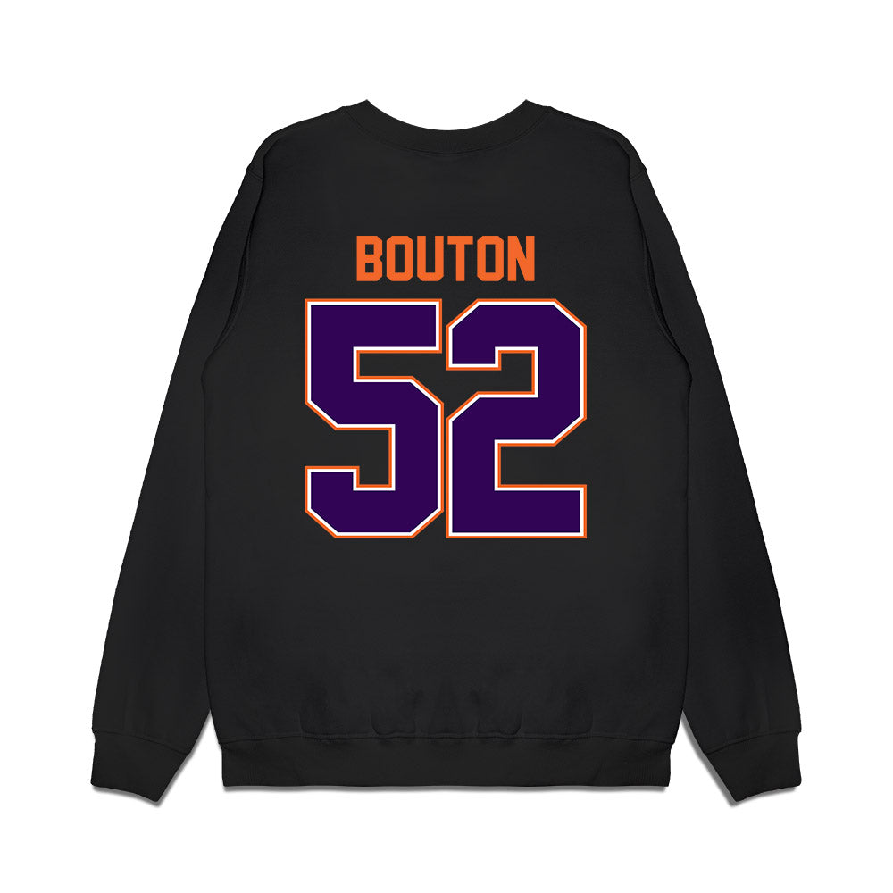 Clemson - NCAA Football : William Bouton - Vintage Helmet Premium Crewneck Sweatshirt-1