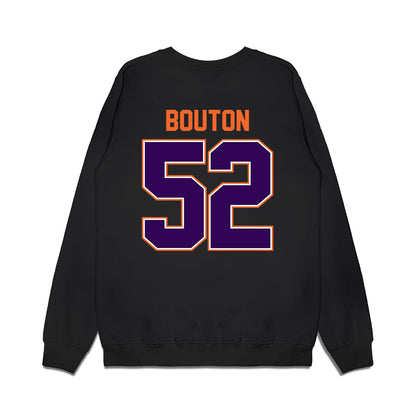 Clemson - NCAA Football : William Bouton - Vintage Helmet Premium Crewneck Sweatshirt-1
