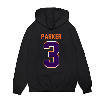 Clemson - NCAA Football : T.J. Parker - Vintage Helmet Premium Hooded Sweatshirt-1