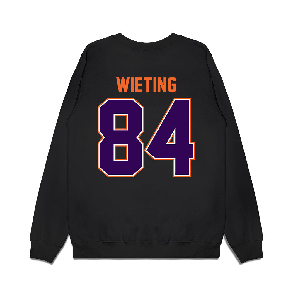 Clemson - NCAA Football : Avery Wieting - Vintage Helmet Premium Crewneck Sweatshirt-1