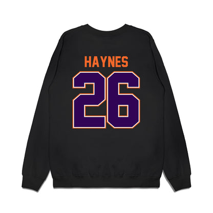 Clemson - NCAA Football : Jay Haynes - Vintage Helmet Premium Crewneck Sweatshirt-1