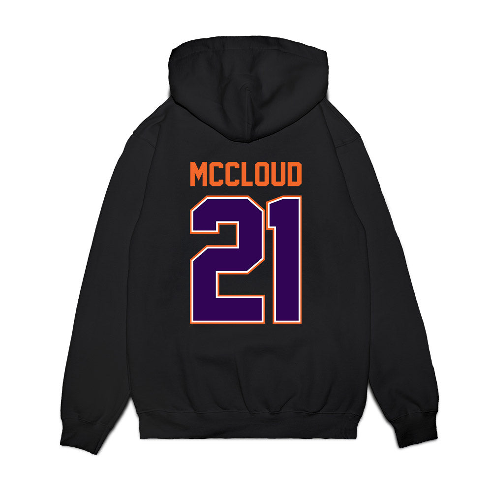 Clemson - NCAA Football : Kobe McCloud - Vintage Helmet Premium Hooded Sweatshirt-1