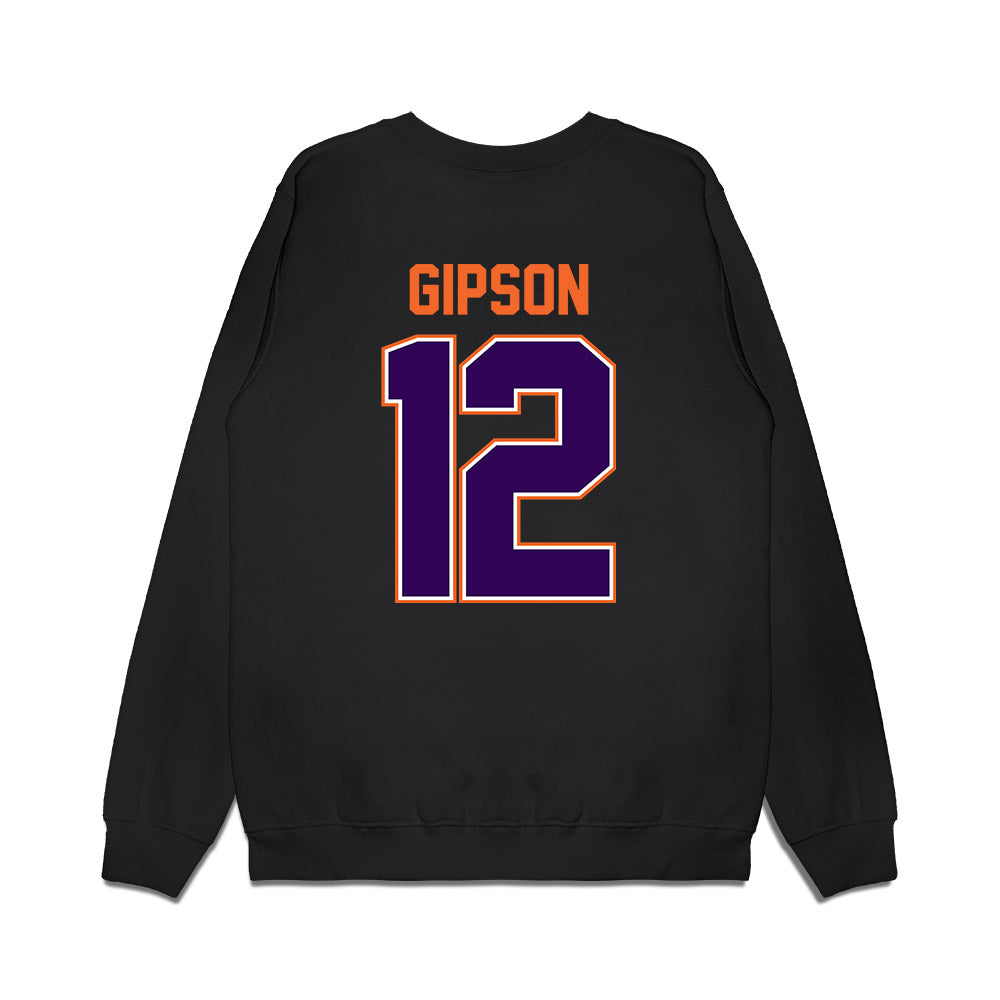 Clemson - NCAA Football : Corian Gipson - Vintage Helmet Premium Crewneck Sweatshirt-1