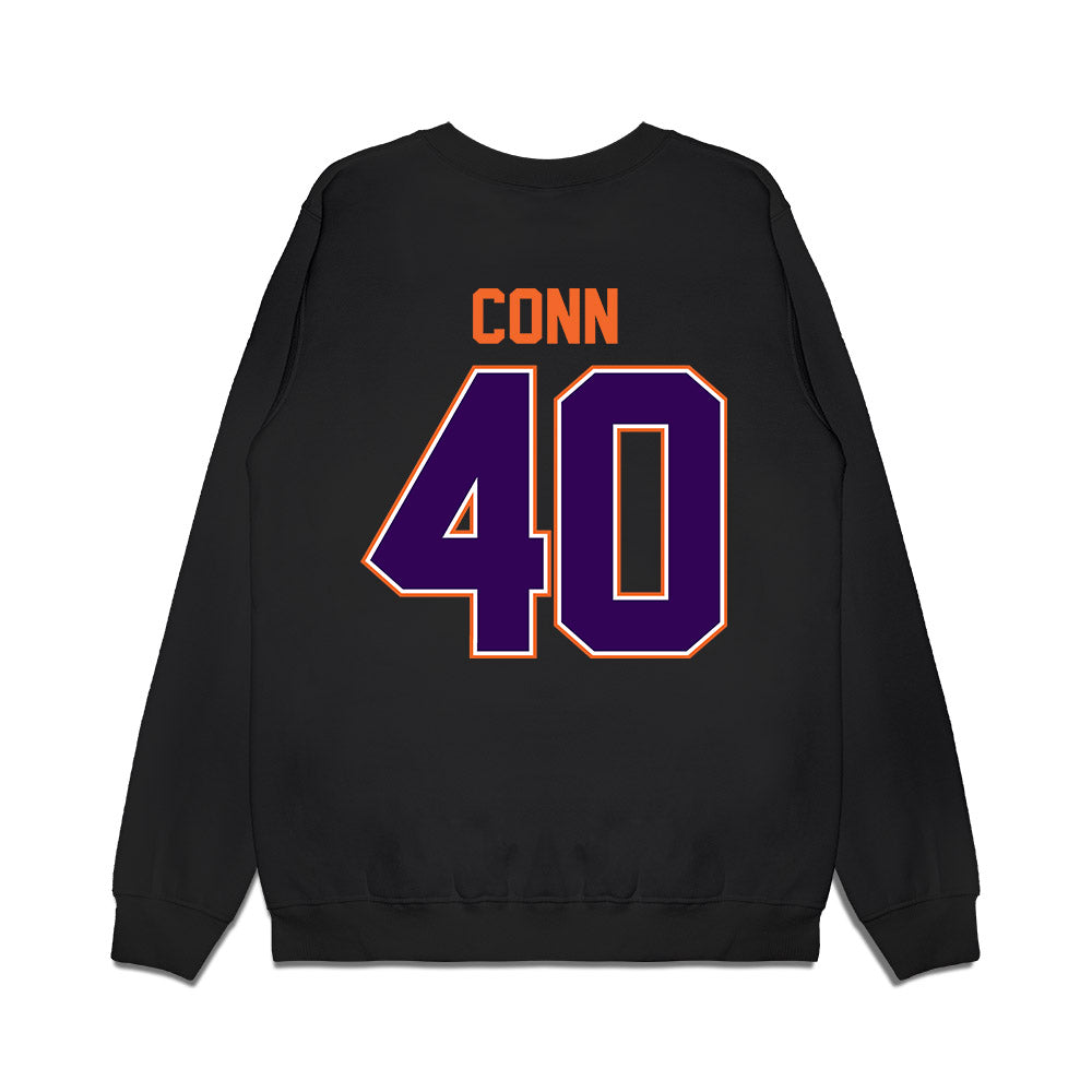 Clemson - NCAA Football : Brodey Conn - Vintage Helmet Premium Crewneck Sweatshirt-1