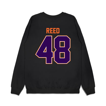 Clemson - NCAA Football : Charlie Reed - Vintage Helmet Premium Crewneck Sweatshirt-1