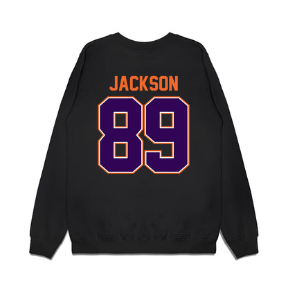 Clemson - NCAA Football : Zach Jackson - Vintage Helmet Premium Crewneck Sweatshirt-1