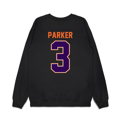 Clemson - NCAA Football : T.J. Parker - Vintage Helmet Premium Crewneck Sweatshirt-1