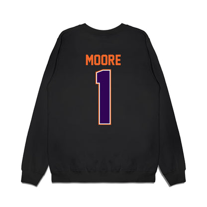 Clemson - NCAA Football : T.J. Moore - Vintage Helmet Premium Crewneck Sweatshirt-1
