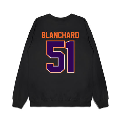 Clemson - NCAA Football : Gavin Blanchard - Vintage Helmet Premium Crewneck Sweatshirt-1