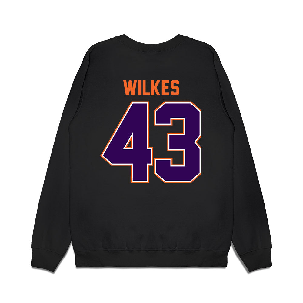 Clemson - NCAA Football : Billy Wilkes - Vintage Helmet Premium Crewneck Sweatshirt-1