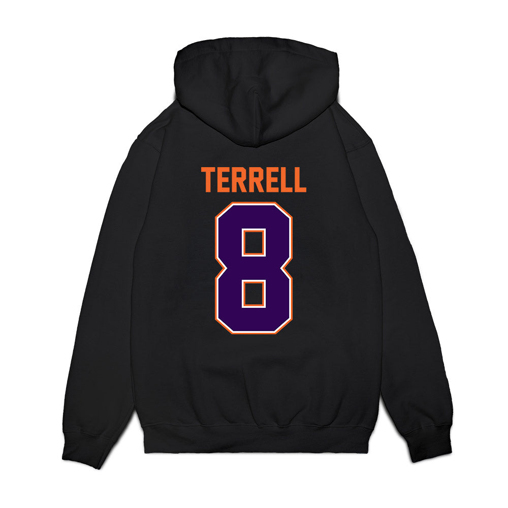 Clemson - NCAA Football : Avieon Terrell - Vintage Helmet Premium Hooded Sweatshirt-1