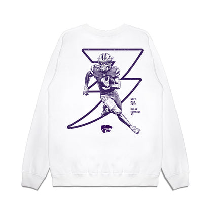 Kansas State - NCAA Football : Dylan Edwards - Run Dylan Run Premium Crewneck Sweatshirt-1