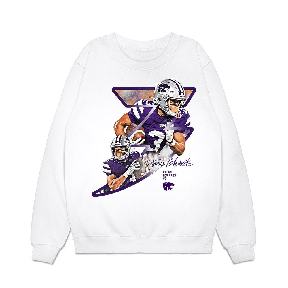 Kansas State - NCAA Football : Dylan Edwards - Collage Premium Crewneck Sweatshirt-0
