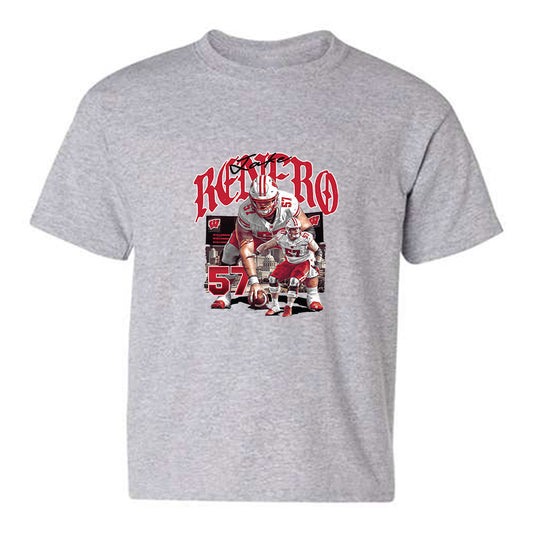Wisconsin - NCAA Football : Jake Renfro - Collage Youth T-Shirt-0