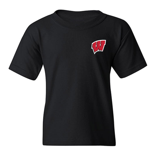 Wisconsin - NCAA Football : Jayden Ballard - Collage Youth T-Shirt-0