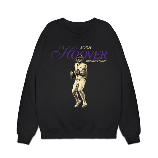 TCU - NCAA Football : Josh Hoover - Legacy Premium Crewneck Sweatshirt-0