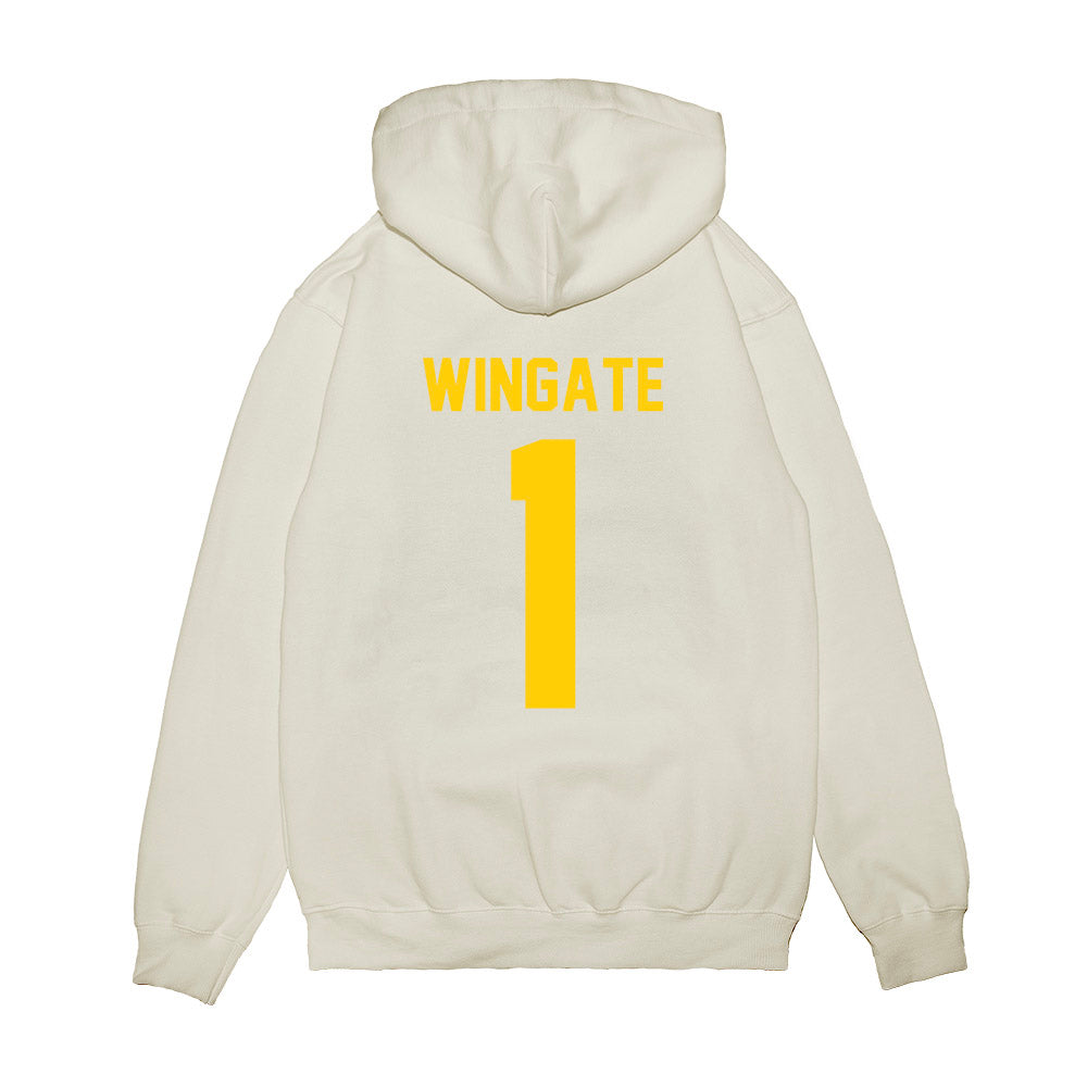 Maryland - NCAA Football : Daniel Wingate - Vintage Helmet Premium Hooded Sweatshirt-1