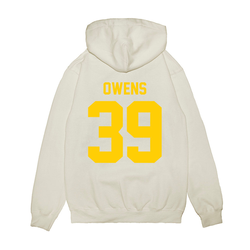 Maryland - NCAA Football : Daniel Owens - Vintage Helmet Premium Hooded Sweatshirt-1
