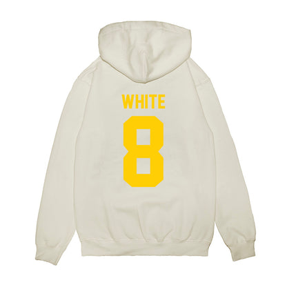 Maryland - NCAA Football : Mekhai White - Vintage Helmet Premium Hooded Sweatshirt-1
