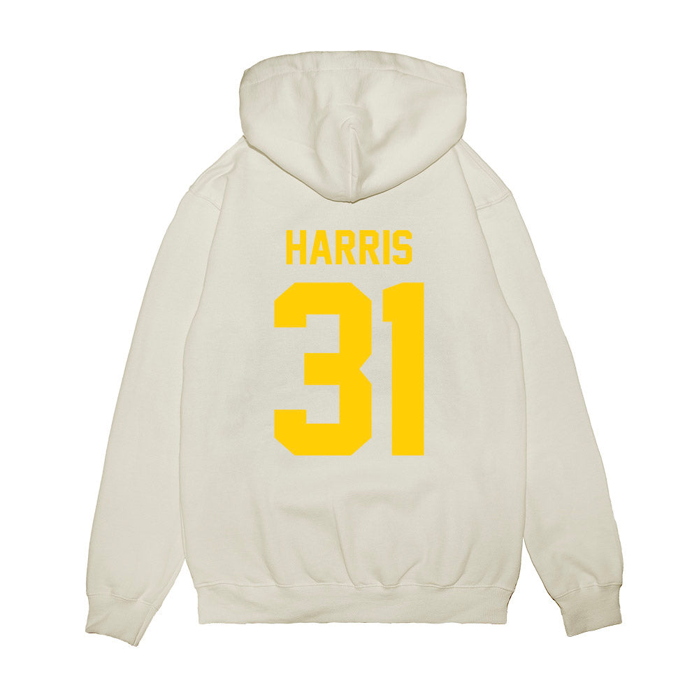 Maryland - NCAA Football : Michael Harris - Vintage Helmet Premium Hooded Sweatshirt-1