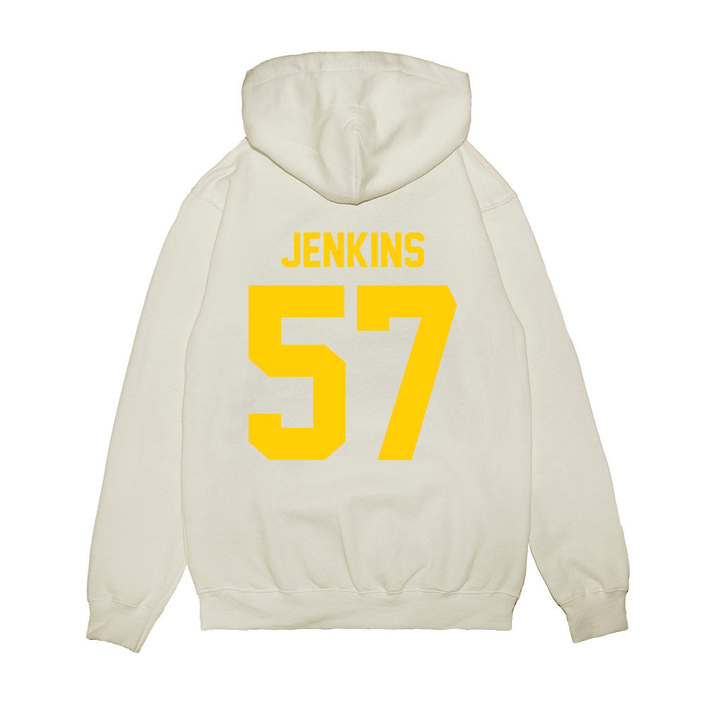 Maryland - NCAA Football : Bryce Jenkins - Vintage Helmet Premium Hooded Sweatshirt-1