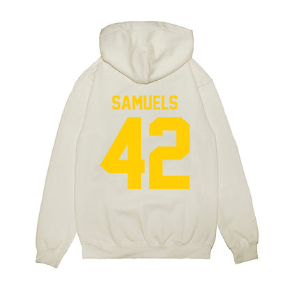 Maryland - NCAA Football : De'Juan Samuels - Vintage Helmet Premium Hooded Sweatshirt-1