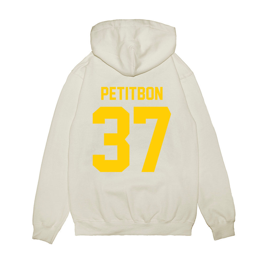 Maryland - NCAA Football : Carson Petitbon - Vintage Helmet Premium Hooded Sweatshirt-1