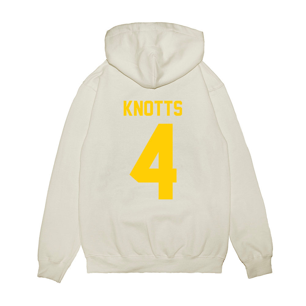 Maryland - NCAA Football : Shaleak Knotts - Vintage Helmet Premium Hooded Sweatshirt-1