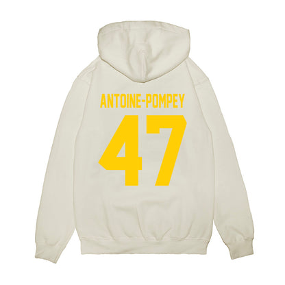 Maryland - NCAA Football : Sebastian Antoine-Pompey - Vintage Helmet Premium Hooded Sweatshirt-1